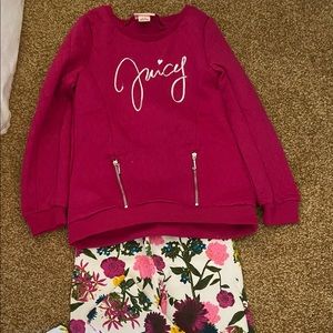 NEW Juicy Couture Girls Top & Leggings Set 8/10yrs